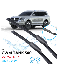 For GWM Tank 500 P03 2022 2023 2024 2025 Front Rear Wipers Blades Brushes Cleaning Window Windshield Windscreen Auto Accessories