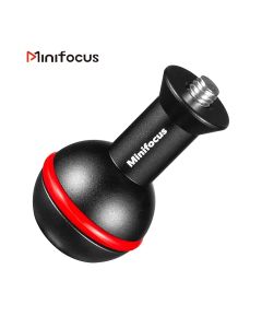 1'' inch Ball Adapter with M6 & 1/4''-20 Screw Ballhead Mount for Underwater Tray Bracket Extended Flashlight Light Arm System