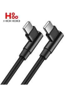 PD 100W USB C Type C Cable Fast Charger 90 Degree Angle Charging Cord Wire For iPhone 15 Pro max Xiaomi Huawei Macbook iPad Pro