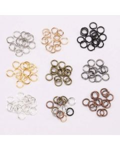 50-200pcs/lot 3-20mm Open Jump Rings Rose Gold Loops Split Rings Connectors for DIY Jewelry Making Findings Diy Accessories