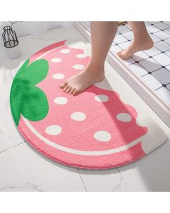 Soft Floor Mats Small Fresh Text Flowers Rugs Home Entrance Carpet Bedroom Toilet Bathroom Door Absorbent Non-Slip Foot Pad
