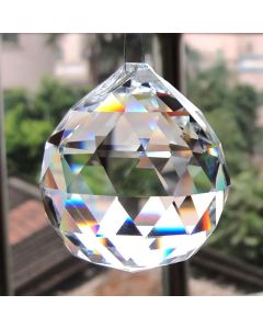 2/3/4/5/6cm Clear Glass Crystals For Chandeliers Faceted Hanging Ball Crystal Drops For Chandelier Parts For Home Decoration
