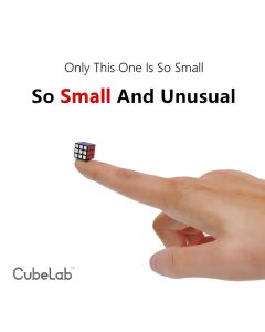 Cubelab 1cm Mini Magic Cube Tiny 3x3 Professional 1 CM Speed Cube Magic Cube Puzzle Blue Pink Black Toys For Children Kids Gift