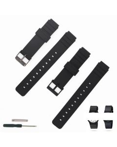 TPU Rubber Watch Band Strap For MQ-24 mq24 MW-240 MQ41 Replacement Black Waterproof Watchband Belt Bracelet Watch Accessories
