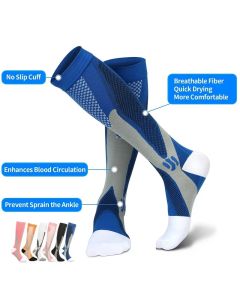 Varicose Veins Socks Compression Stockings Nurse Sports Cycling Socks for Diabetics Running Gift for Men Diabetes Nature Hiking