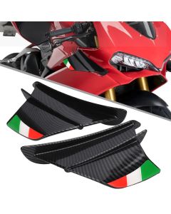 For Ducati 899 959 1198 1198S 1199 1299 Panigale V4 V4S V4R V2 Supersport S Motorcycle Winglet Aerodynamic Wing Kit Spoiler