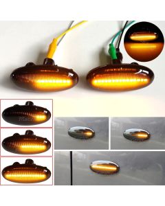 Modern Styling LED Side Indicator Repeater Turn Signal Blinker For Mazda 2 3 5 6 GG GY MPS BT-50 MPV Smoked Clear Dynamic Lights