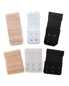6/8Pcs Soft Nylon Bra Extenders Strap Extension 2 Rows Women Intimates Lengthened Bra Hook Extenders Bra Accessories 2/3 Hooks