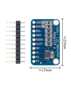 16 Bit I2C ADS1115 Module ADC 4 Channel with Pro Gain Amplifier