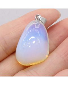 Natural Gem Stone Opal Irregular Shape Pendant Handmade Crafts DIY Necklace Jewelry Accessories Exquisite Gift Making for Woman