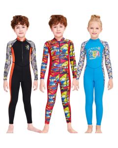 Kids Full Body Lycra Dive Skin Girls Boys Swimsuit Bathing Suit Sunsuit UPF 50+ Surfing Snorkel Dive Suit Wetsuit for 3-10T