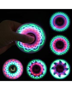 6colors Creative LED Light Luminous Fidget Spinner Changes Hand Spinner Golw in the Dark Stress Relief Toys For Kids