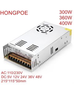 LED Power Supply DC 5V 12V 18V 24V 36V 48V 360W 400W Switching Power Supply Source Transformer 100-240V AC DC SMPS