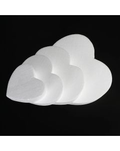 4/6/8/10 inch DIY Practice Heart Shaped Model Cake Foam Mold Polystyrene Sugarcraft Dummy Party Kitchen Accessories