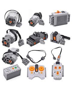 MOC High-Tech Power Functions Servo Motor Polarity Switch Light Set IR Speed Remote Control Receiver Battery Box DIY toys