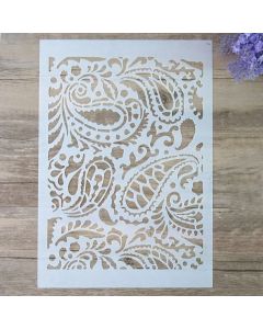 A4 Size DIY Craft Layering Paisley Stencil For Wall Painting Scrapbooking Album Decorative Embossing Paper Card