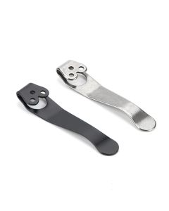 High Quality Titanium Deep Carry Pocket Clip Back Clip Replacement Part For Spyderco C81 C10 C11 3-Hole Design Knife Accessories