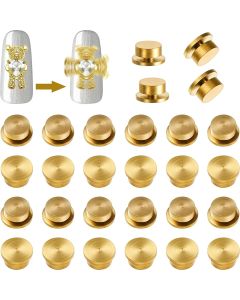 15 Pieces Spinning Nail Charms  3D Nail Art Rotating Charm Rotating Bearing Nail Art Tool Nail Rings Jewelry Rotating Nail Tools