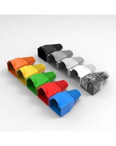 (50pcs/pack) Network RJ45 Cable Boots Plastic Multi Color Protective Sleeve Strain Relief For Cat5e Cat6 Modular Plug Protection