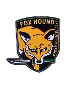 Foxhound Metal Gear Solid Cosplay Outer Heaven Enamel Pin diamond dogs Jewelry