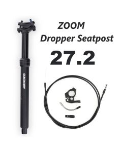 ZOOM Mtb /Gravel Dropper Seatpost Height Adjustable Internal Routing 80mm Travel Bike Dropper Seat Post 27.2MM