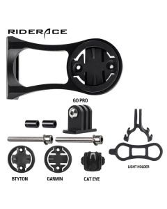 RIDERACE Bicycle Computer Camera Holder Aluminum Alloy Bike Handlebar Mount Equipment Mountain Road Cycling Bracket for Garmin