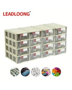 LEADLOONG 8/16pcs 14x9x4cm/5.5x3.5x1.5Inch Screw Parts Crafts Thread Organizer Mini Drawer Home Organization And Storage Bin