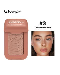 Lakerain Butter Bronzer Cream Women Waterproof Genteel Girl Nude Makeup Silky Shimmer Monochrome Blush Korean Face Cosmetics