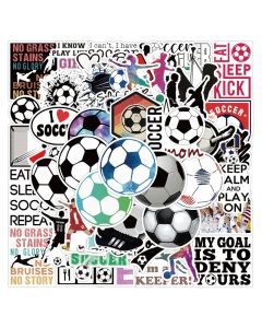 10/25/50pcs Football Soccer Stickers Aesthetic Sports Graffiti Decals for Laptop Phone Luggage Scrapbook Car Skateboard