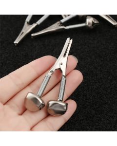1/5/10Pcs Fishing Alert Bell Clip Stainless Steel Fish Bite Sound Alarm Fishing Rod Clamp Ring Outdoor Fishing Accessories