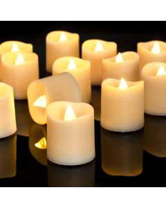 24Pcs Flameless LED Candle Lights Creative Wishing Led Tea Lamp Warm White Halloween Wedding Christmas Decoration Candle Light