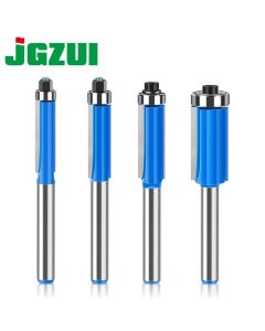 1-4pcs Set of 8mm shank Trimming Cutter Flush Trim Bit with Two Bearings Router Bits woodworking tools For Wood Trimming Cutters