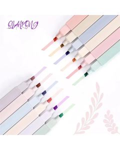 Cute Aesthetic Fluorescent Pen Soft Tip School Office Supplies Highlighters Pens Pastel Highlighters Marker Pen art marker
