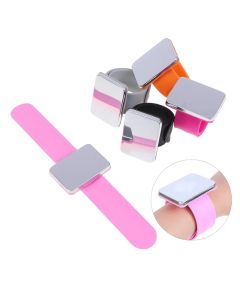 Magnetic Sewing PinCushion Silicone Wrist Needle Pad Safe Bracelet Pin Cushion Storage Sewing Pins Wristband Pin Holder 4 Colors