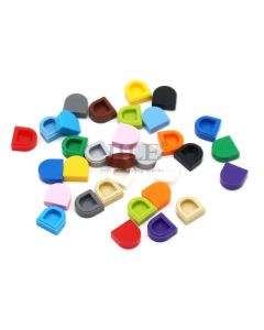 100pcs Moc Tile Round 1x1 Half Circle Extended 24246 Creative Assembly Building Blocks Bricks Compatible Brand Educational Toys