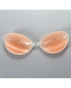 Self Adhesive Push Up Bra for Backless Dresses Invisible Sticky Silicone Bra Waterproof Reusable Thick Gel Cups Front Closure
