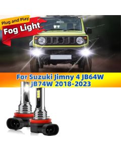 6000K Front Fog Light LED Bulb Accessories Lamp Canbus For Suzuki Jimny 4 JB64W JB74W 2018 2019 2020 2021 22 2023 Plug and Play