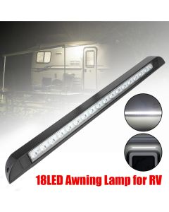 Trailer Exterior Lamp 12-28V 18 LED Awning Lamp 6000k for RV Caravan Interior Wall Lamps Outdoor Camping Light Equipment