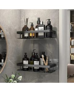 Bathroom Shelf Makeup Storage Organizer Shampoo Rack Shower Shelf Bathroom Accessories No Drill Wall Shelf