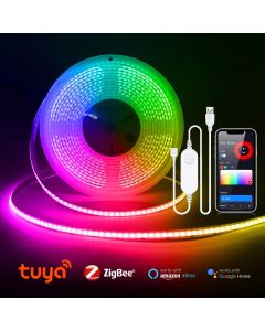 ZigBee LED Strip Smart Tuya COB Lights USB 5V Dimmable FOB Tape wifi Controller Bedroom Kitchen Cabinet TV Room Decor Alexa Lamp