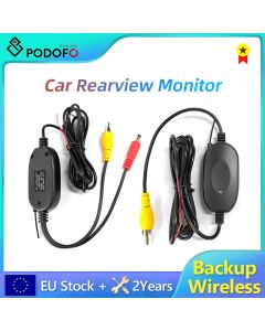 Podofo 2.4G Wireless Transmitter & Receiver for Car Reverse Rear View Backup Camera and Monitor Parking Assistance Vehicle CAM