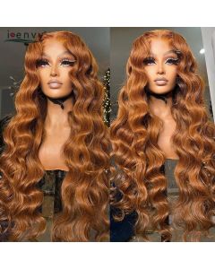 13x6 Ginger Blonde Lace Front Wigs Pre Pluck Body Wave Colored Red 13X4 Hd Lace Frontal Human Hair Wigs Burgundy Lace Front Wigs