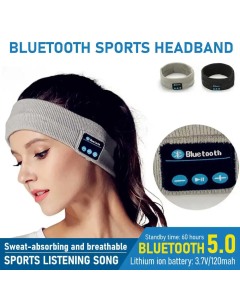 Wireless Bluetooth Earphone Sleeping Running Headband Stereo Earphones Sports Headset Music Hat With Mic Smart Phone Headphone