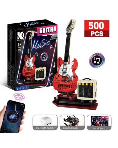 Artist Guitar APP Control Building Blocks Bricks Technical With Bluetooth Audio USB Gift Music Playback Adult Toys Festival Gift