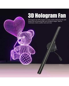 3D Hologram Fan 16.5in 2000x224 WiFi 3D Projector with 224 LED Light Beads for Business Store Advertising 100‑240V