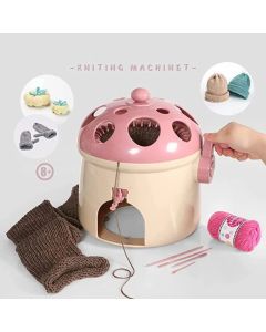 32 Needles Mushroom Knitting Machine, Fun Knitting Loom Kits , DIY Weaving Crochet Machine for Sock,Hat,Scarf