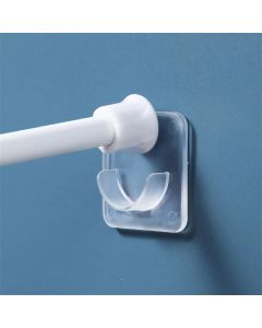 6/8/10Pcs Punch-free Household Telescopic Pole Support Sticker Nail-Free Adjustable Rod Holder Crossbar Wall Hook Fixing Bracket