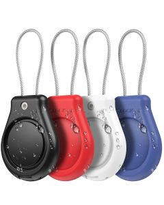 Waterproof Cover for Apple AirTag Keychain Holder with Wire Cable Anti-Lost Tracker Accessories for Luggage Backpack Airtag Case