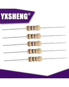 50PCS Carbon Film Resistors 1/2W 5% 100R 220R 1K 1.5K 2.2K 4.7K 10K 22K 47K 100K 100 220 1K5 2K2 4K7 Ohm New Resistance 1R~1M