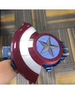 Cosplay Captain America Shield soft nerf bullet launcher deformation hidden gun Costume Fancy Dress party Anime stage show props